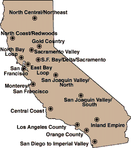 Map of CA